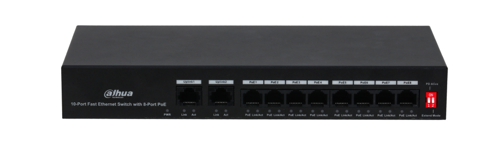 PFS3010-8ET-65 10-Port Fast Ethernet Switch with 8-Port PoE