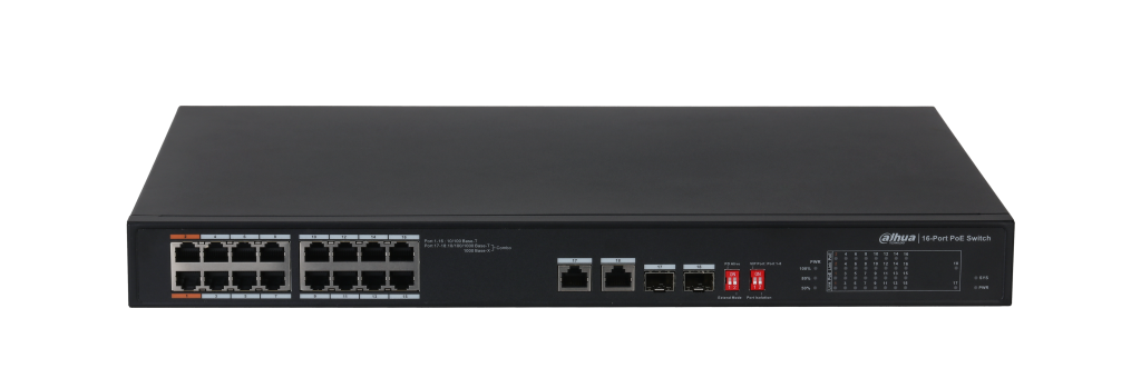 PFS3218-16ET-135 18-Port Unmanaged Desktop Switch with 16-Port PoE 